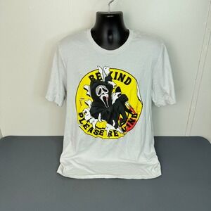 Ghost Face Men's Be Kind Please Rewind Graphic Novelty T-Shirt Size XL